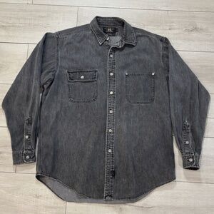 RRL Ralph Lauren Dark Denim Workshirt – Size Large ⭐️⭐️⭐️ 3-Star RRL — Mid-1990s